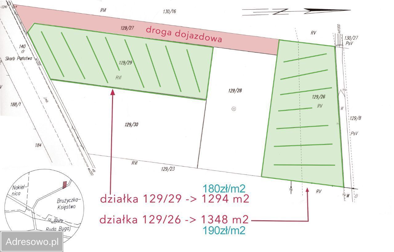 Działka budowlana Księstwo. Zdjęcie 2
