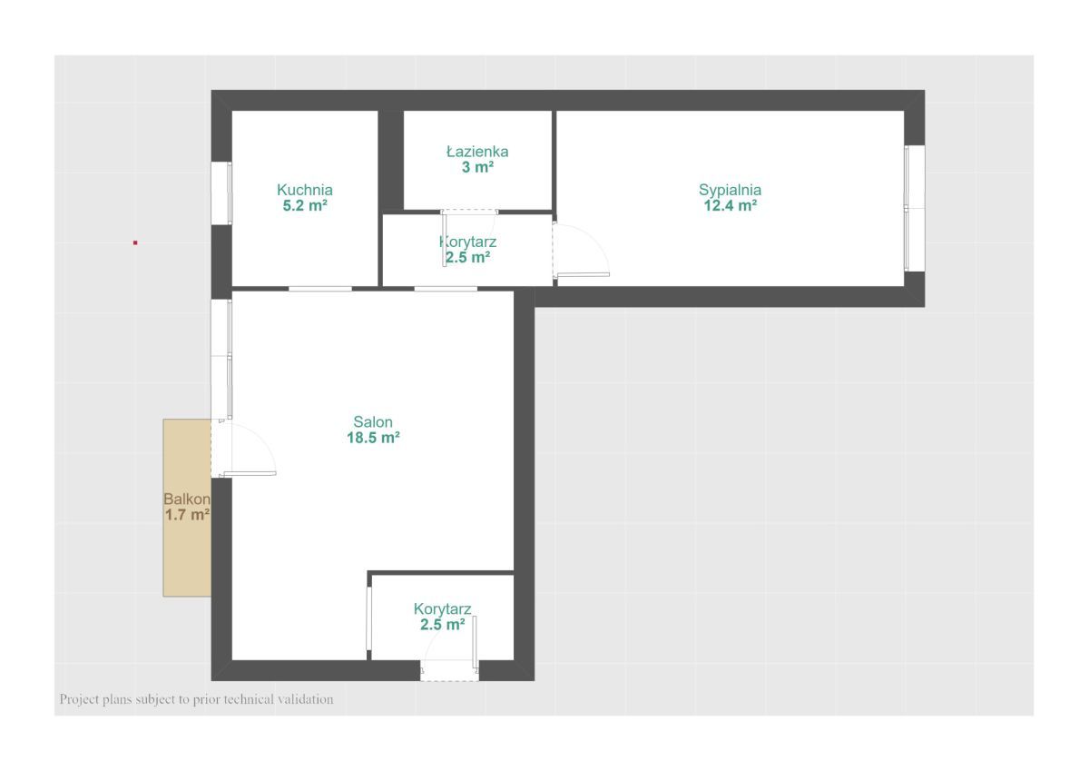 Mieszkanie 2-pokojowe Poznań Dębiec, ul. Osinowa. Zdjęcie 11