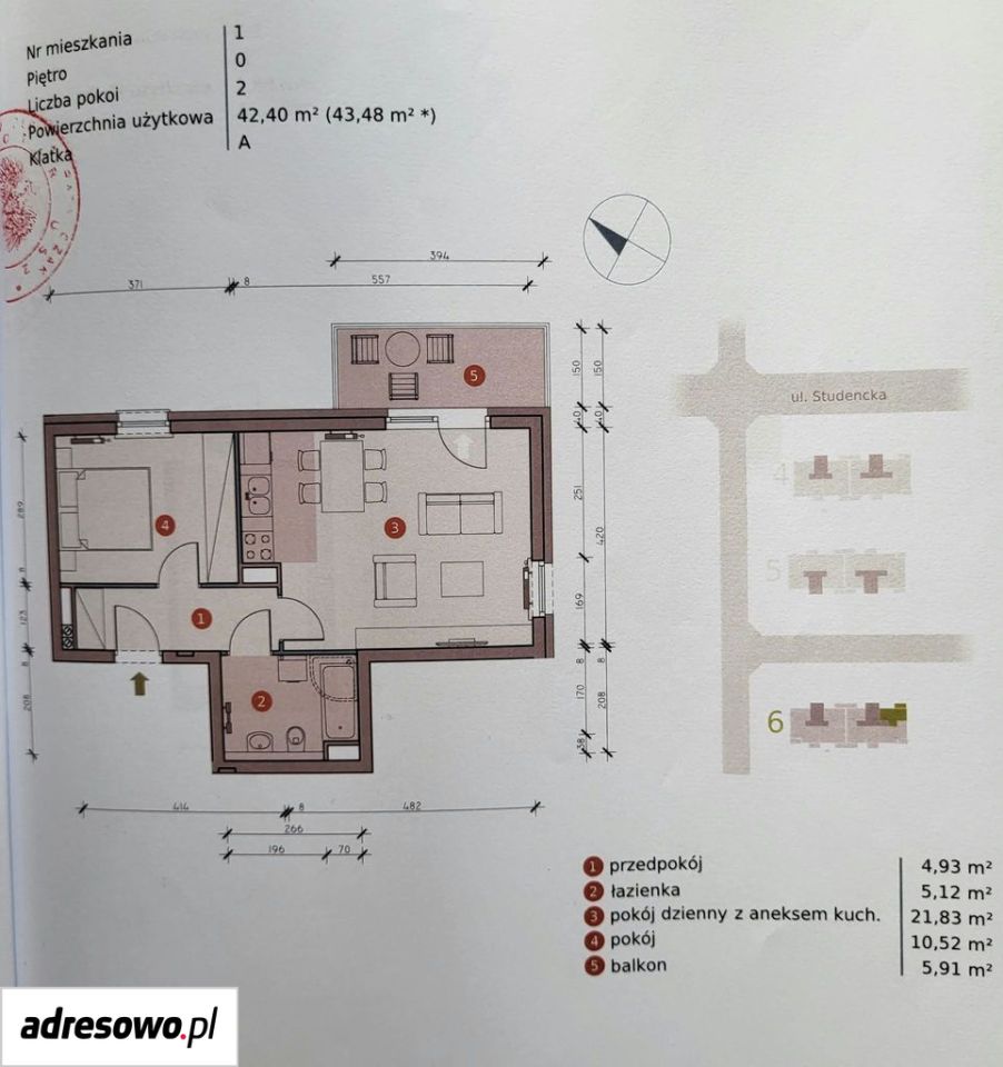 Mieszkanie 2-pokojowe Bydgoszcz Fordon, ul. Pawła Edmunda Strzeleckiego. Zdjęcie 17