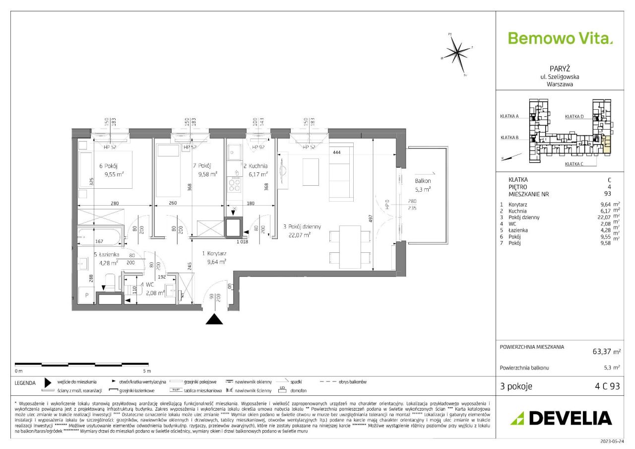Mieszkanie 3-pokojowe Warszawa Chrzanów, ul. Szeligowska. Zdjęcie 8