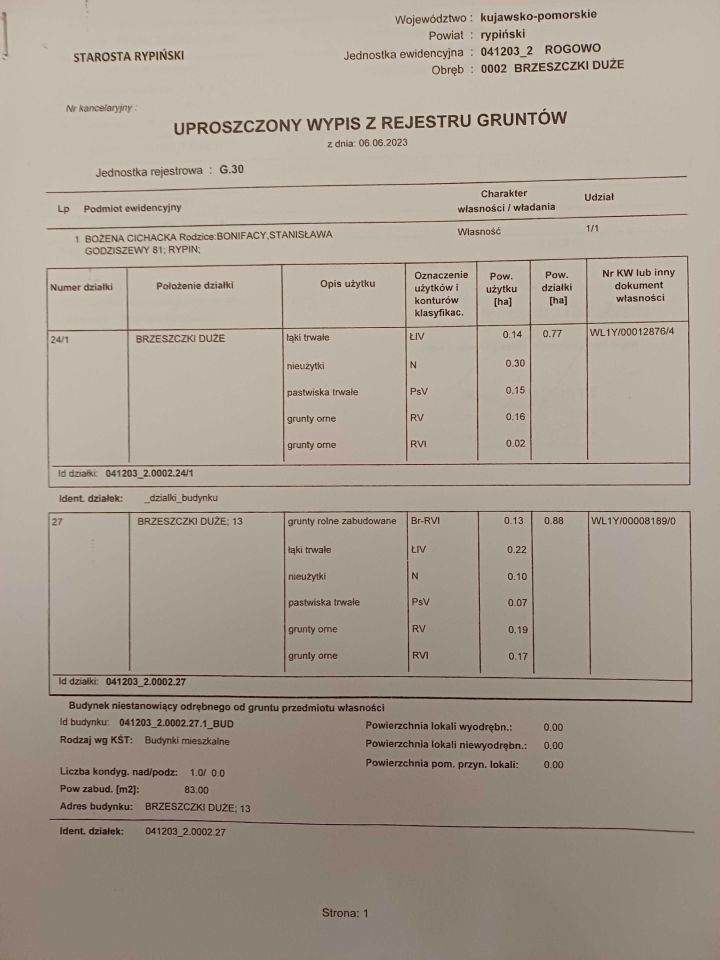 Działka rolna Brzeszczki Duże. Zdjęcie 2