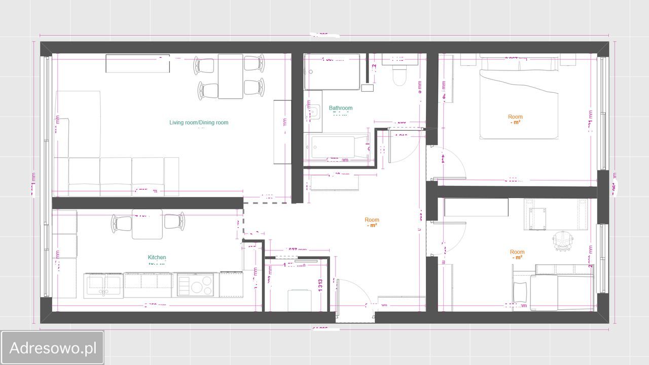 Mieszkanie 3-pokojowe Sosnowiec Centrum, ul. Jagiellońska. Zdjęcie 5