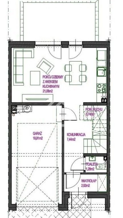 dom szeregowy, 4 pokoje Sułków. Zdjęcie 23