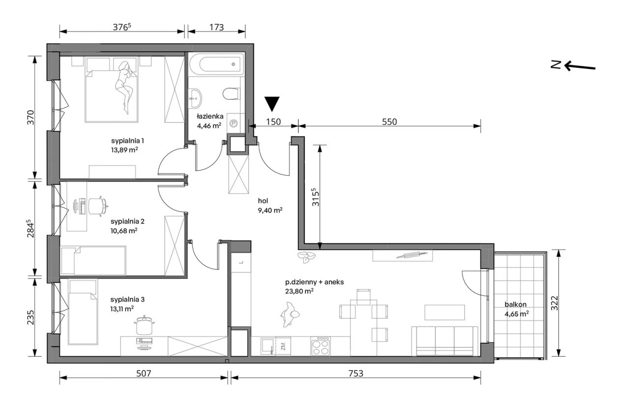 Mieszkanie 4-pokojowe Warszawa Włochy, ul. Trzcinowa. Zdjęcie 7