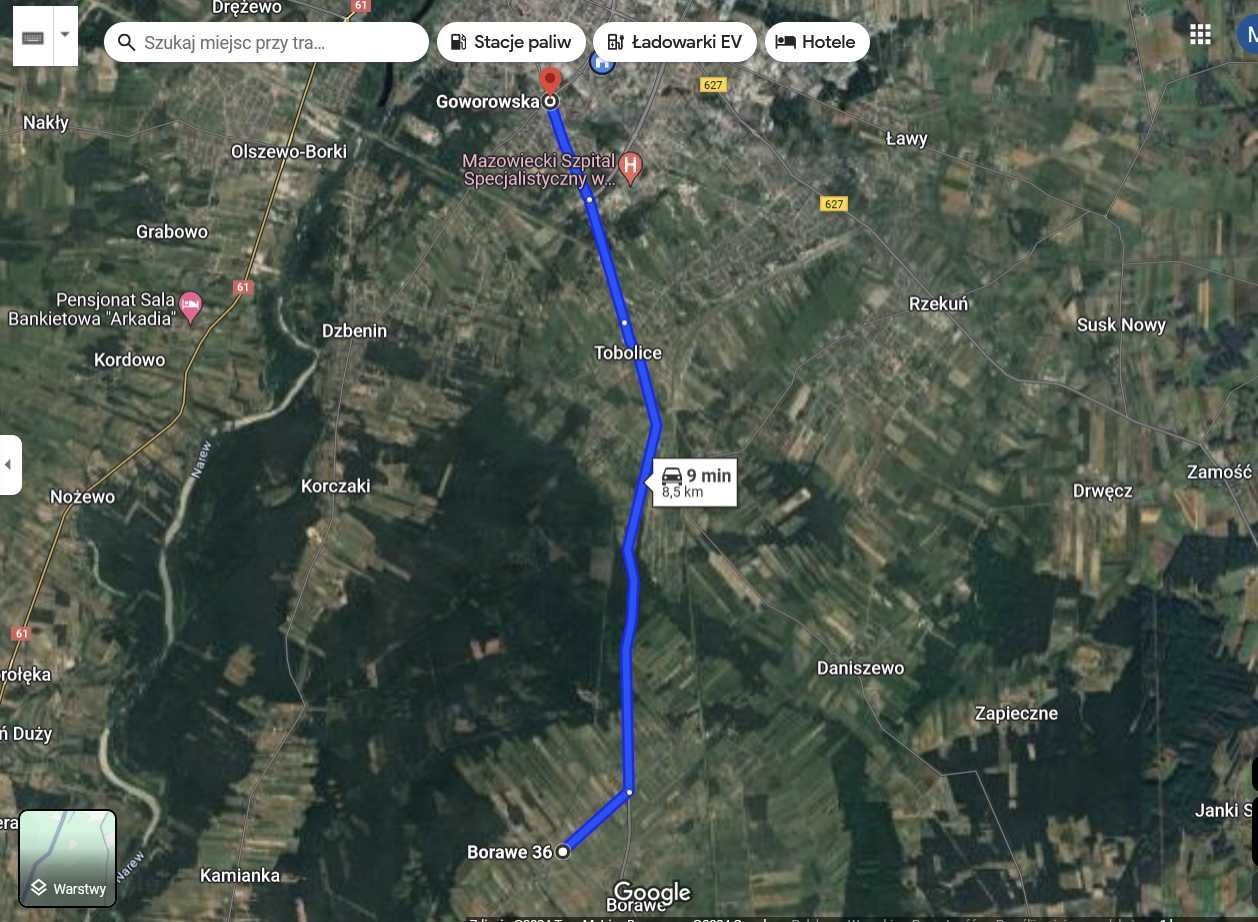 Działka rolno-budowlana Borawe. Zdjęcie 3