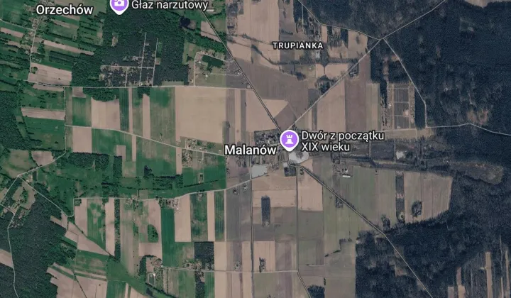 Działka rolno-budowlana Malanów