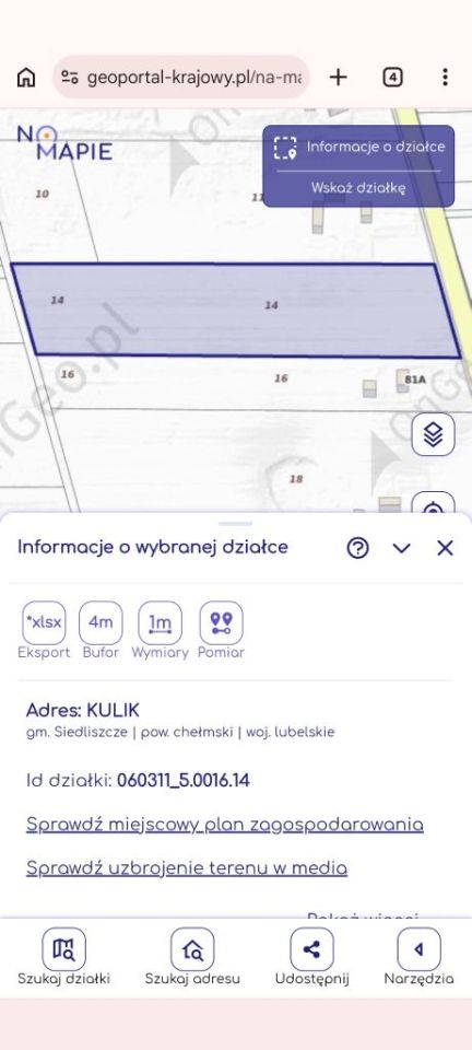 Działka rolna Kulik. Zdjęcie 1