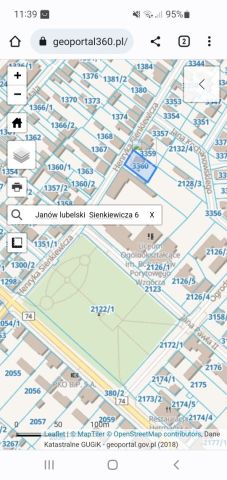 Działka inwestycyjna Janów Lubelski, ul. Henryka Sienkiewicza. Zdjęcie 1