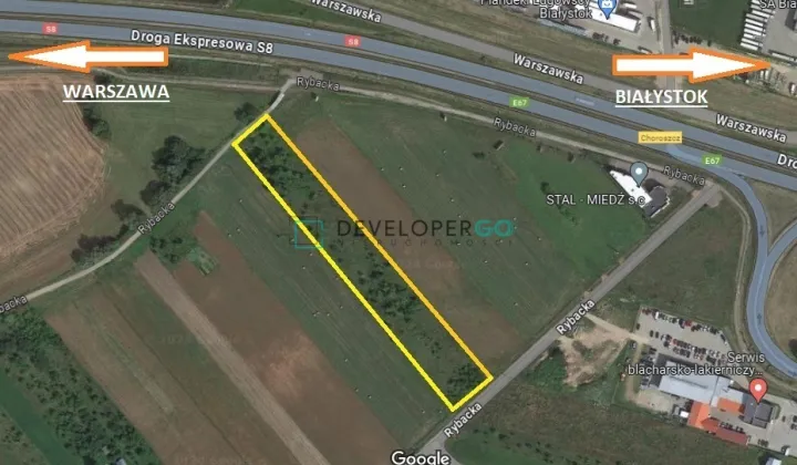 Działka inwestycyjna Choroszcz, ul. Rybacka