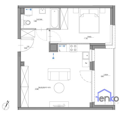 Mieszkanie 2-pokojowe Warszawa Wilanów, ul. Jerzego Holzera. Zdjęcie 5
