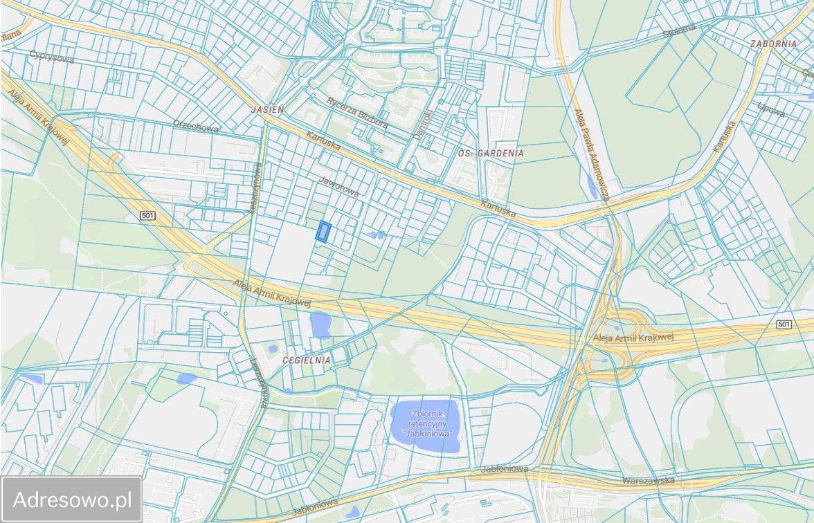 Działka budowlana Gdańsk Jasień, ul. Jaworowa