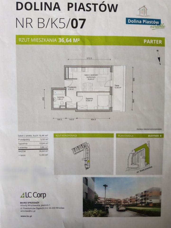 Mieszkanie 2-pokojowe Wrocław Psie Pole, ul. Kiełczowska. Zdjęcie 6