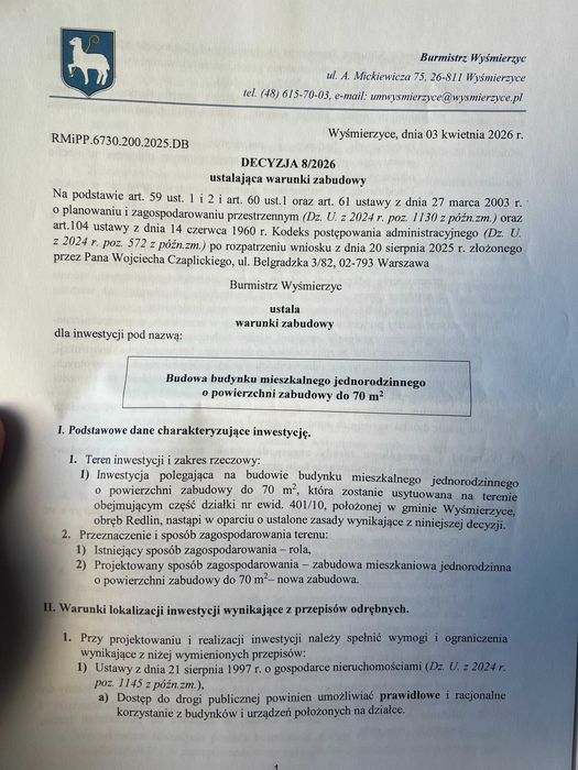 Działka budowlana Redlin. Zdjęcie 5