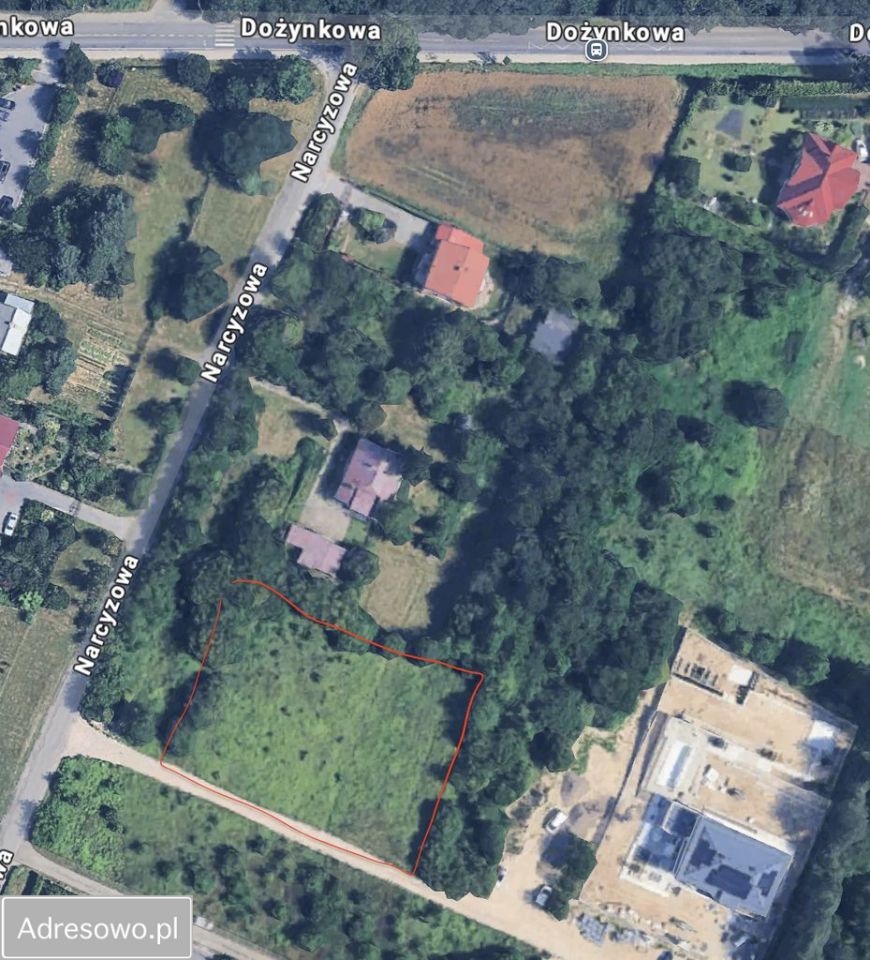Działka budowlana Lublin Ponikwoda, ul. Narcyzowa. Zdjęcie 1