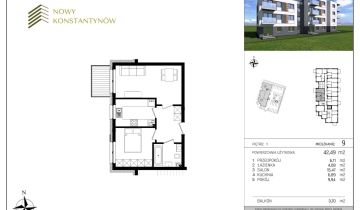 Mieszkanie 2-pokojowe Konstantynów Łódzki Józefów