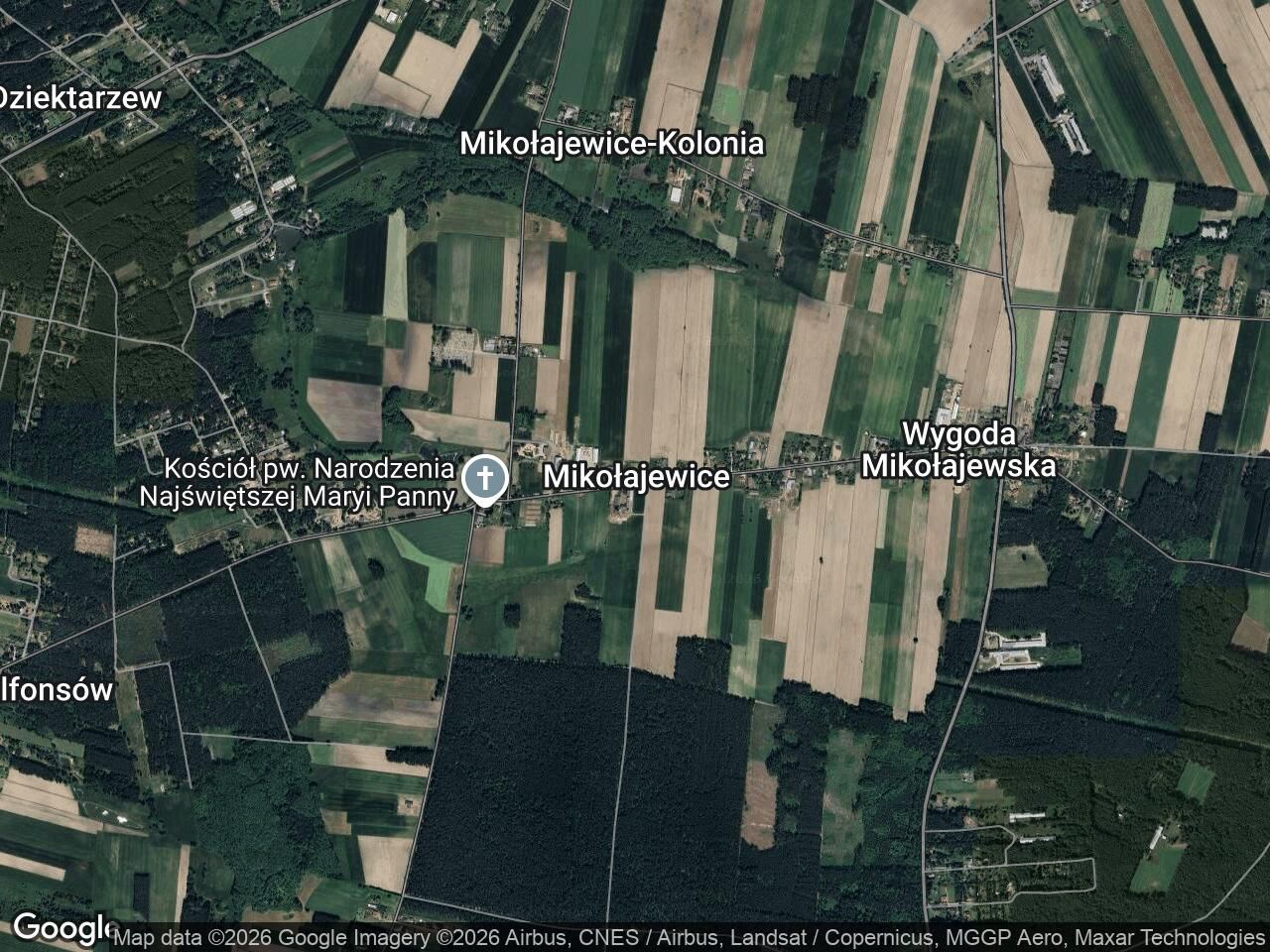 Działka budowlana Mikołajewice Mikołajewice-Kolonia