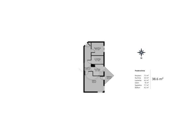 Mieszkanie 2-pokojowe Kraków Kurdwanów, ul. Marii i Bolesława Wysłouchów. Zdjęcie 11