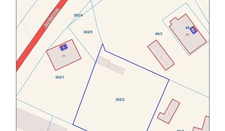 Działka budowlana Nowy Dwór Gdański Centrum, ul. Jantarowa