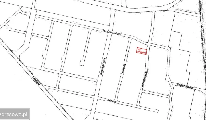 Działka budowlana Częstochowa Kiedrzyn, ul. Józefa Parczyńskiego