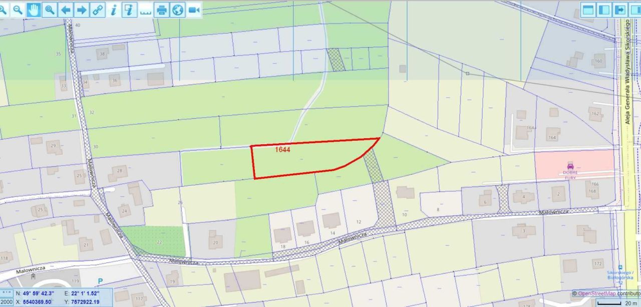 Działka budowlana Rzeszów, ul. Malownicza