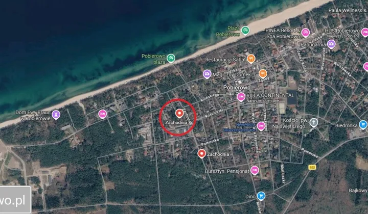Działka budowlana Pobierowo, ul. Zachodnia