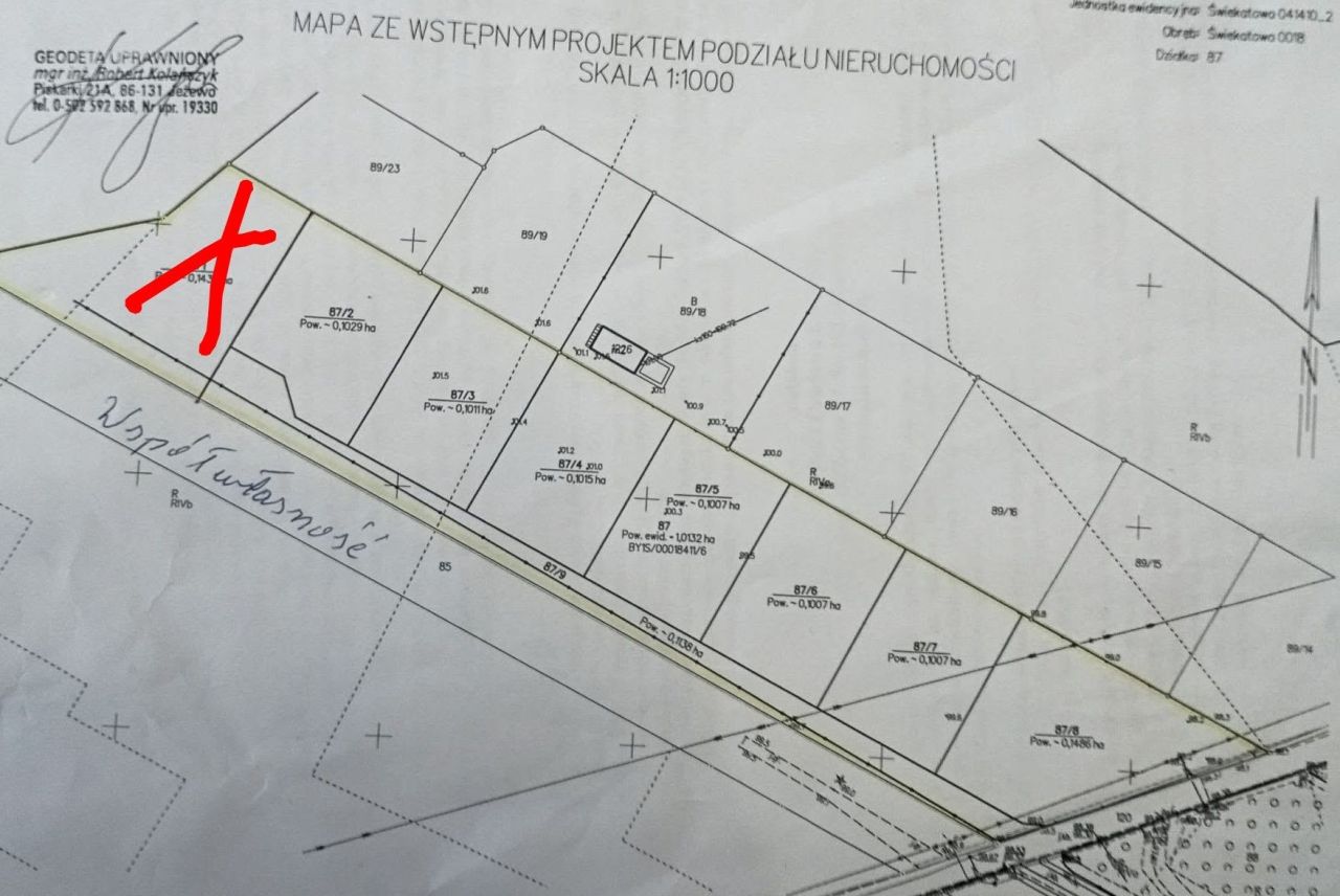 Działka budowlana Świekatowo, ul. Leśna. Zdjęcie 3
