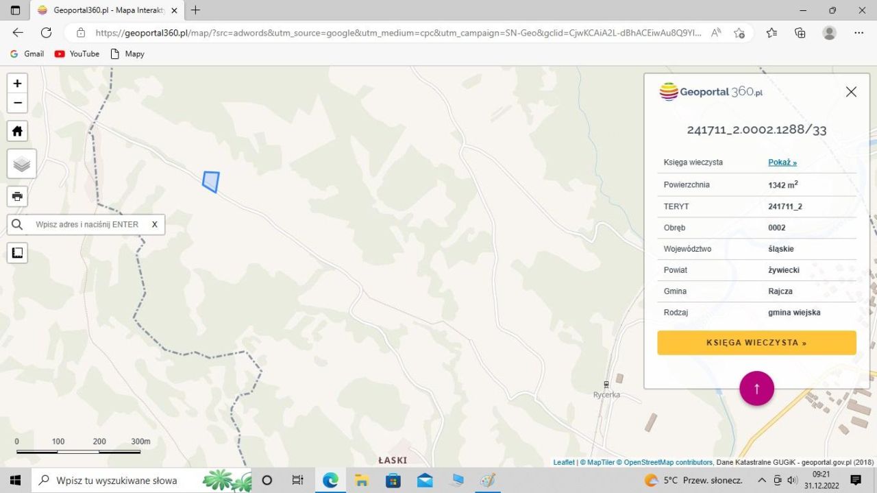 Działka rolna Rycerka Dolna Głębokie. Zdjęcie 3