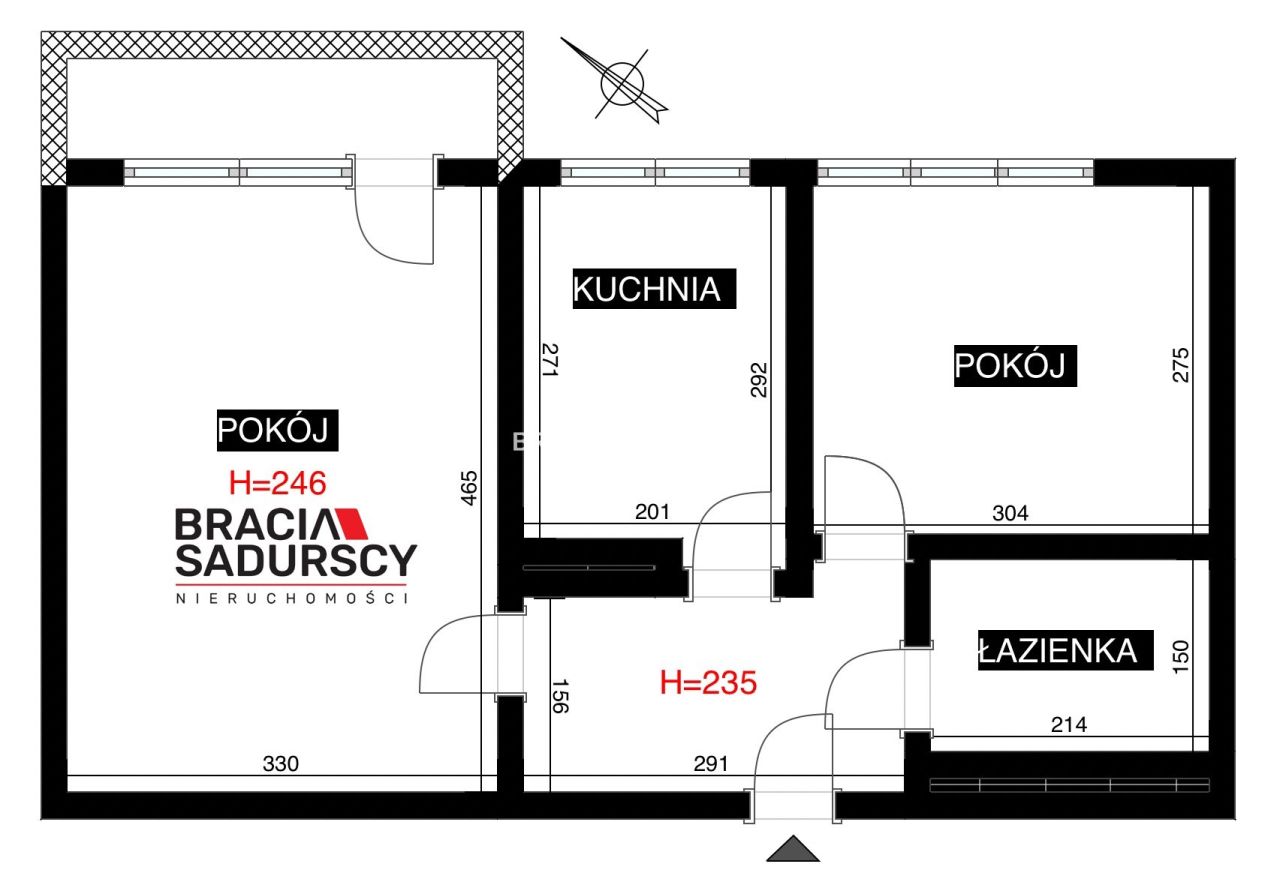 Mieszkanie 2-pokojowe Kraków Łagiewniki-Borek Fałęcki, ul. Jagodowa. Zdjęcie 3