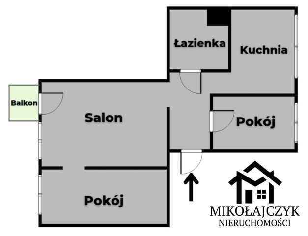 Mieszkanie 3-pokojowe Bartoszyce, ul. Warszawska. Zdjęcie 12
