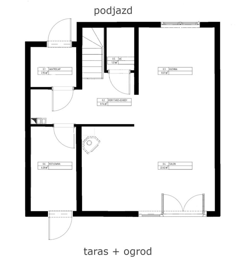 dom szeregowy, 3 pokoje Dobrzykowice. Zdjęcie 6