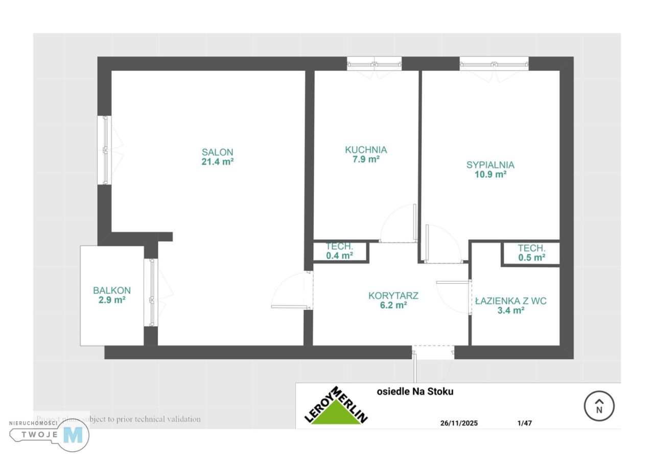 Mieszkanie 2-pokojowe Kielce, os. Na Stoku. Zdjęcie 17