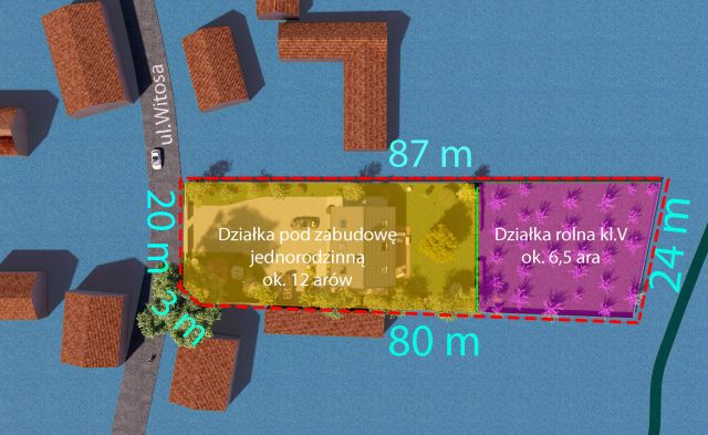 Działka rolno-budowlana Gozdnica, ul. Witosa. Zdjęcie 1