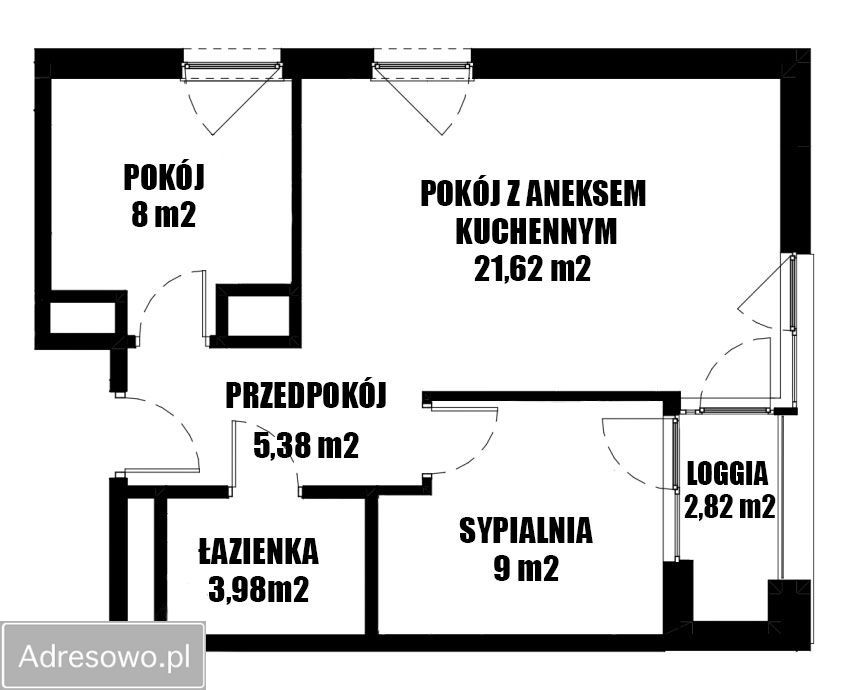Mieszkanie 3-pokojowe Rzeszów Krakowska , ul. Krakowska. Zdjęcie 18