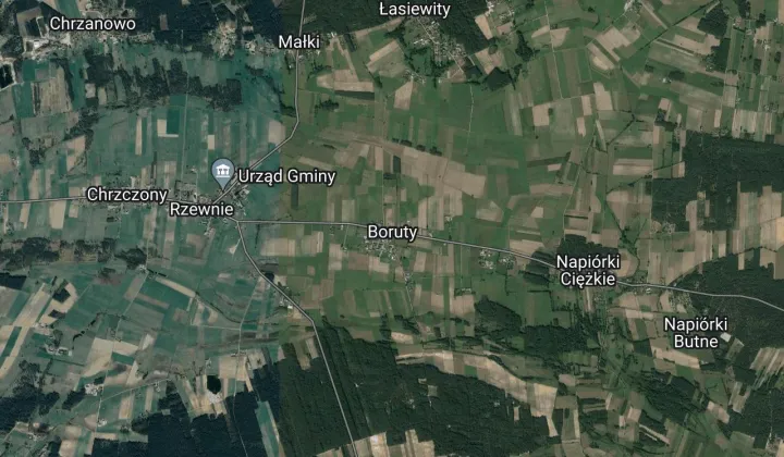 Działka leśna Boruty