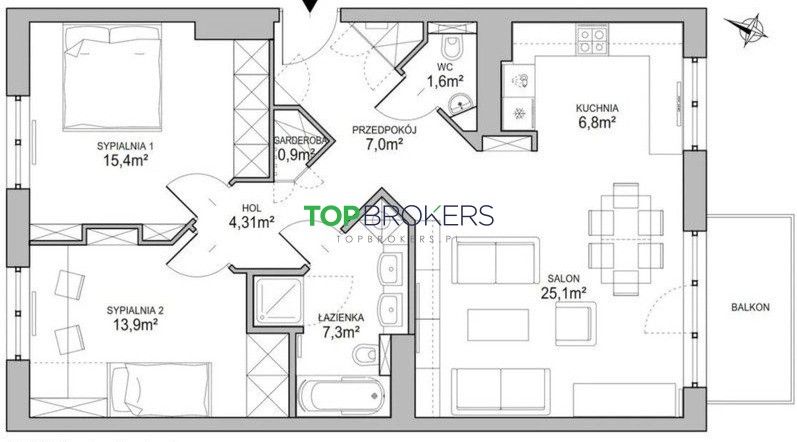 Mieszkanie 3-pokojowe Warszawa Praga-Południe, ul. Meksykańska. Zdjęcie 17