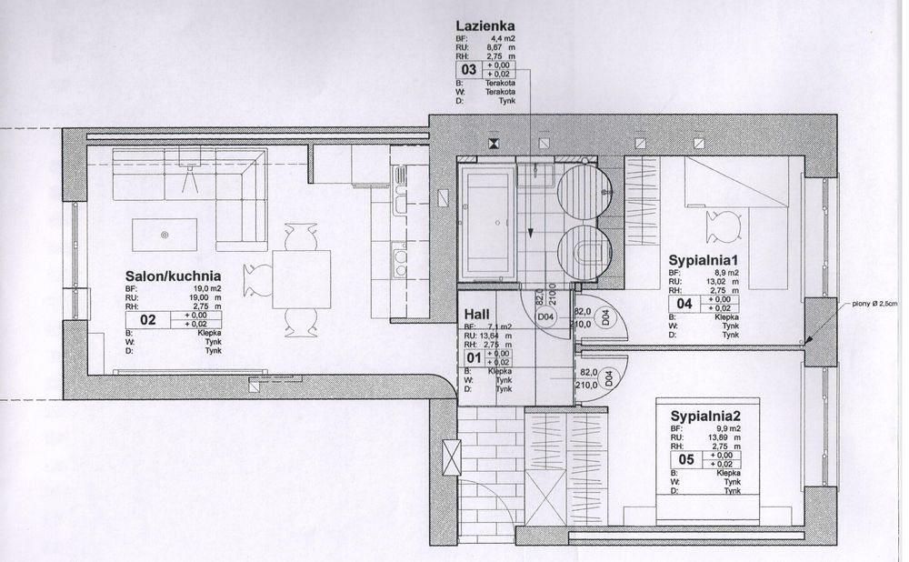 Mieszkanie 3-pokojowe Warszawa Saska Kępa. Zdjęcie 3