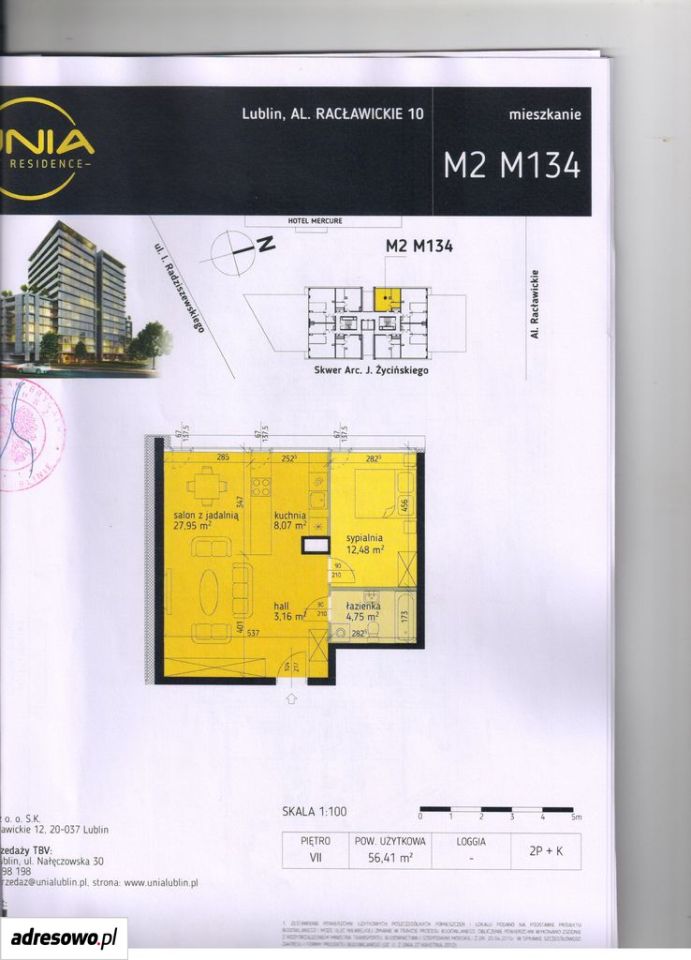 Mieszkanie 2-pokojowe Lublin Wieniawa, al. Racławickie. Zdjęcie 21
