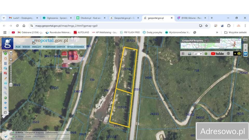 Działka rekreacyjna Krościenko