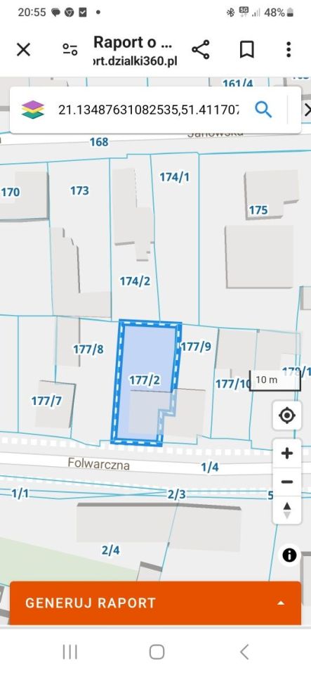 Działka budowlana Radom Kaptur, ul. Folwarczna. Zdjęcie 2