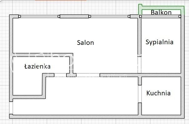 Mieszkanie 2-pokojowe Łódź Polesie, ul. Walerego Wróblewskiego. Zdjęcie 7