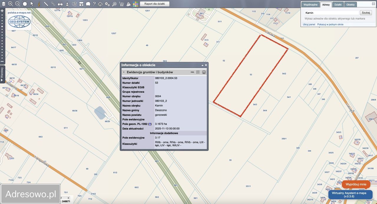 Działka inwestycyjna Karnin, ul. Lubuska. Zdjęcie 6