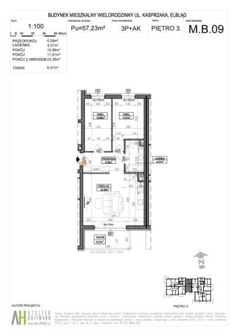 Mieszkanie 3-pokojowe Elbląg, ul. Marcina Kasprzaka. Zdjęcie 16