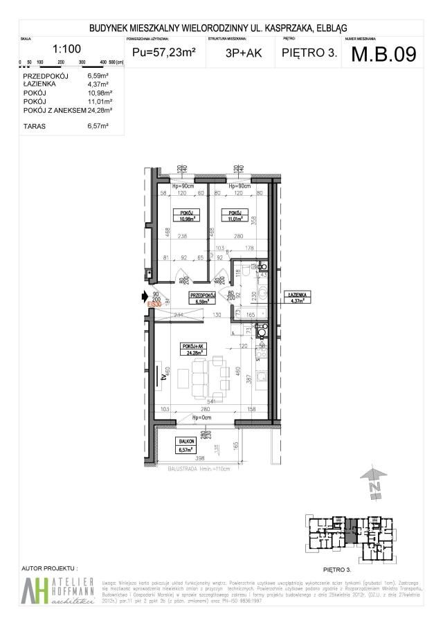 Mieszkanie 3-pokojowe Elbląg, ul. Marcina Kasprzaka. Zdjęcie 16