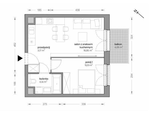 Mieszkanie 2-pokojowe Katowice Brynów, ul. Ceglana. Zdjęcie 7