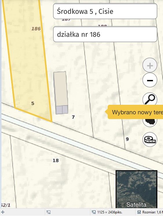 Działka budowlana Cisie, ul. Środkowa. Zdjęcie 3