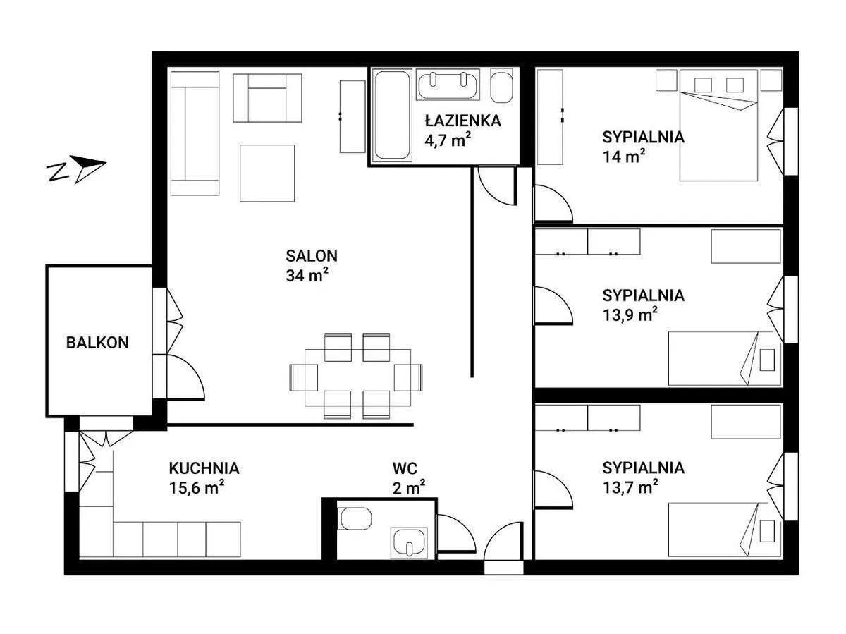 Mieszkanie 4-pokojowe Warszawa Mokotów, ul. Konduktorska. Zdjęcie 20