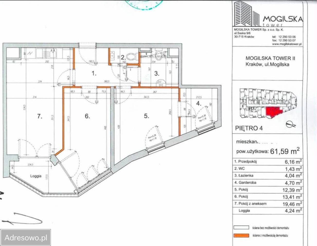 Mieszkanie 4-pokojowe Kraków Prądnik Czerwony, ul. płk. pil. Stefana Łaszkiewicza. Zdjęcie 2