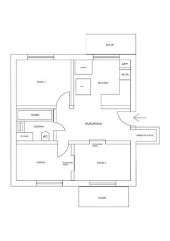 Mieszkanie 3-pokojowe Kraków Salwator, ul. Bolesława Komorowskiego. Zdjęcie 17