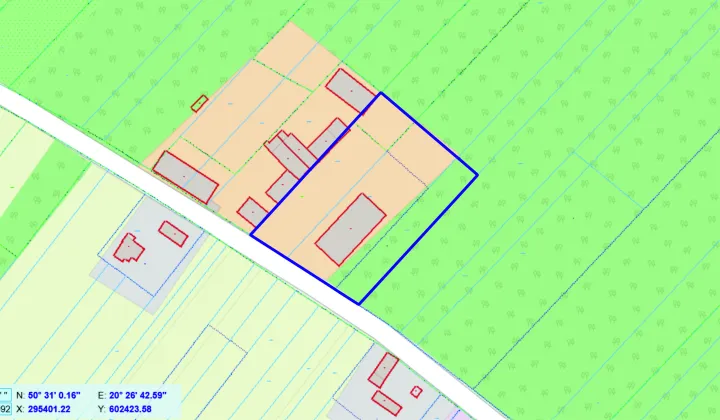 Działka inwestycyjna Pawłowice