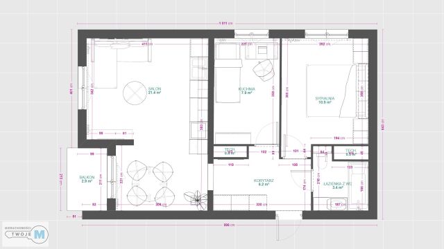 Mieszkanie 2-pokojowe Kielce, os. Na Stoku. Zdjęcie 16